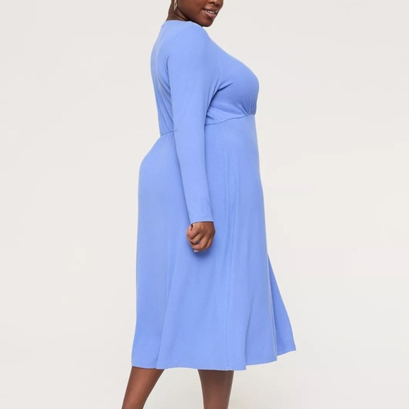 Lane bryant Twist-Waist Ribbed Midi Dress size 18/20 - Picture 2 of 8